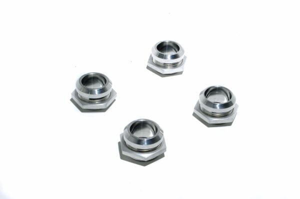 AC & Heater Through Firewall Hose Rings Set Kit #6 #10 & 5/8" Aluminum Polished